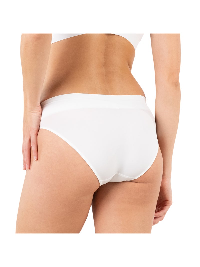 Naadloos slipje dames my skin athena Wit - Kiabi