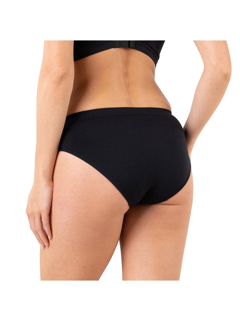 Naadloos slipje dames pure micro athena Zwart - Kiabi