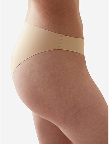 Naadloze gladde slip met middelhoge taille en lasersnit penti