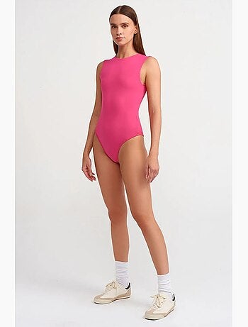 Naadloze mouwloze slim-fit unitard dilvin