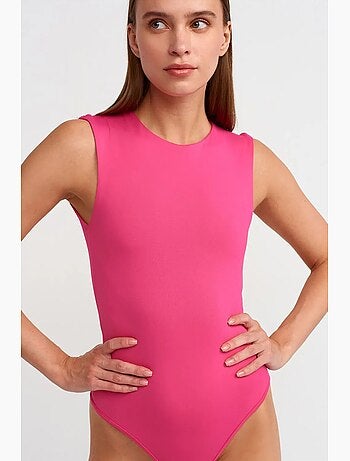 Naadloze mouwloze slim-fit unitard dilvin