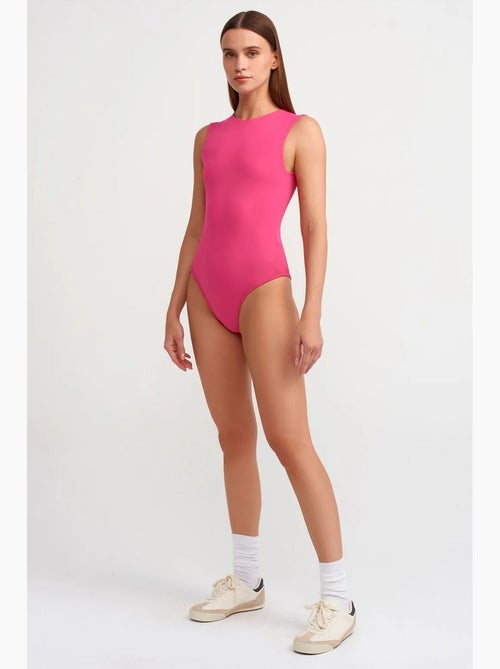 Naadloze mouwloze slim-fit unitard dilvin - Kiabi