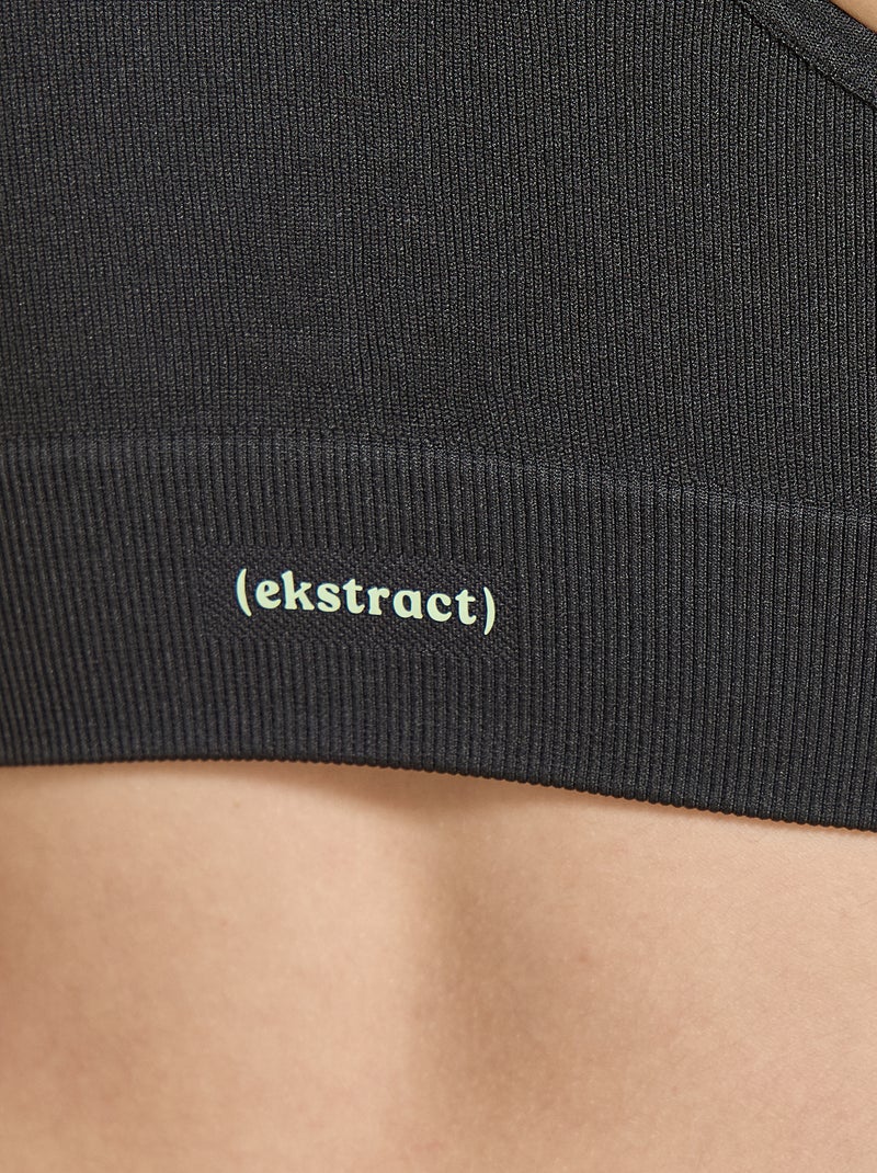 Naadloze sportbeha - (ekstract) Zwart - Kiabi