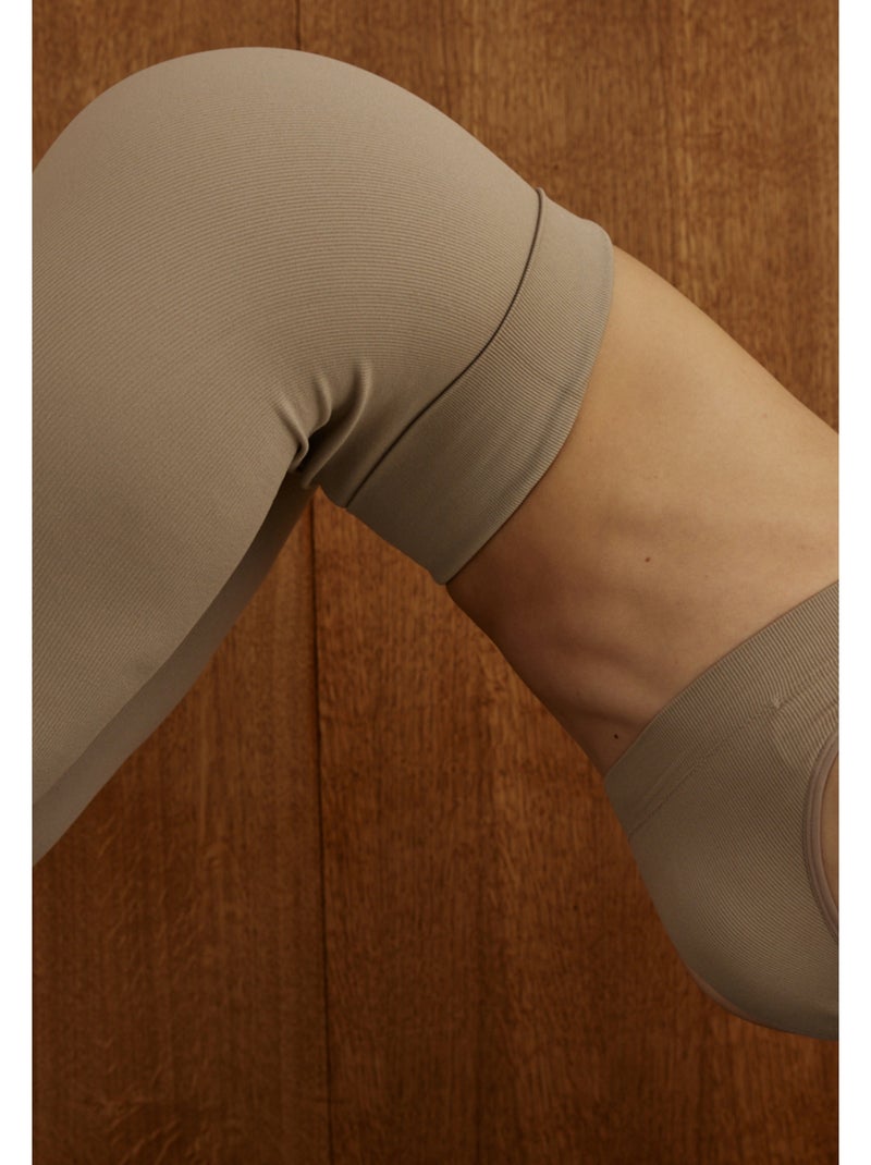 Naadloze sportlegging darling Bruin - Kiabi