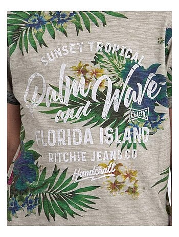 NABANE-J T-shirt met korte mouwen, ronde hals en gemaakt van puur katoen