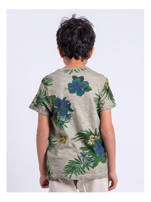 NABANE-J T-shirt met korte mouwen, ronde hals en gemaakt van puur katoen - Kiabi