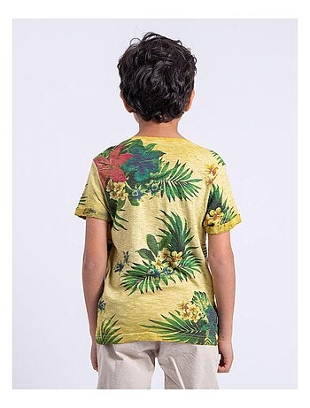 NABANE-J T-shirt met korte mouwen, ronde hals en gemaakt van puur katoen