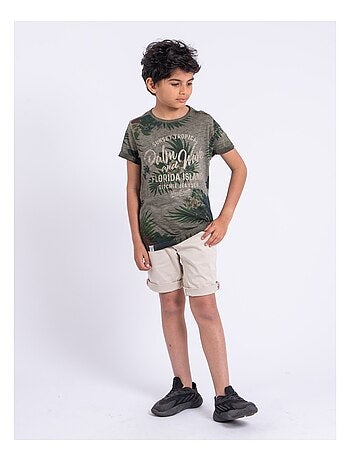 NABANE-J T-shirt met korte mouwen, ronde hals en gemaakt van puur katoen