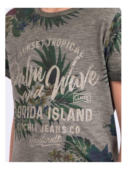 NABANE-J T-shirt met korte mouwen, ronde hals en gemaakt van puur katoen - Kiabi