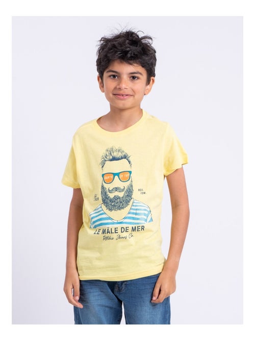 NABARZU-J T-shirt met korte mouwen en ronde hals van puur katoen - Kiabi NABARZU-J T-shirt met korte mouwen en ronde hals van puur katoen - Kiabi