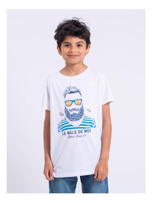 NABARZU-J T-shirt met korte mouwen en ronde hals van puur katoen - Kiabi NABARZU-J T-shirt met korte mouwen en ronde hals van puur katoen - Kiabi