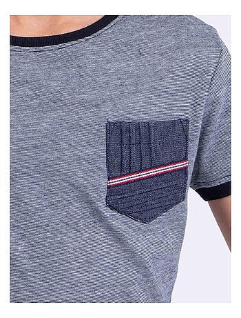 NABASTIL-J T-shirt met korte mouwen en ronde hals van puur katoen
