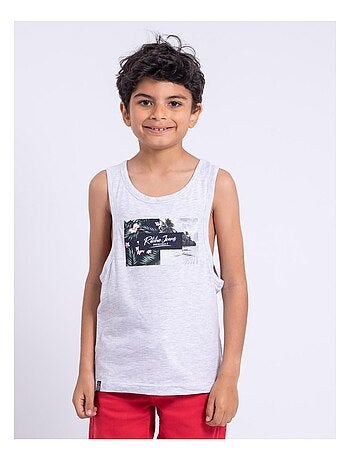 NABODY-J Tanktop met ronde hals van puur katoen