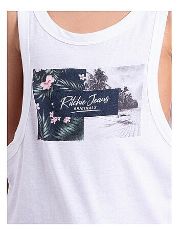 NABODY-J Tanktop met ronde hals van puur katoen