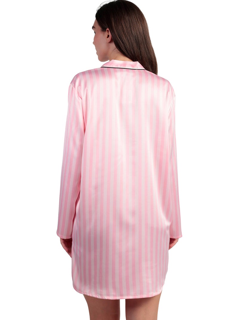 Nachthemd met lange mouwen barbie elegant Roze - Kiabi