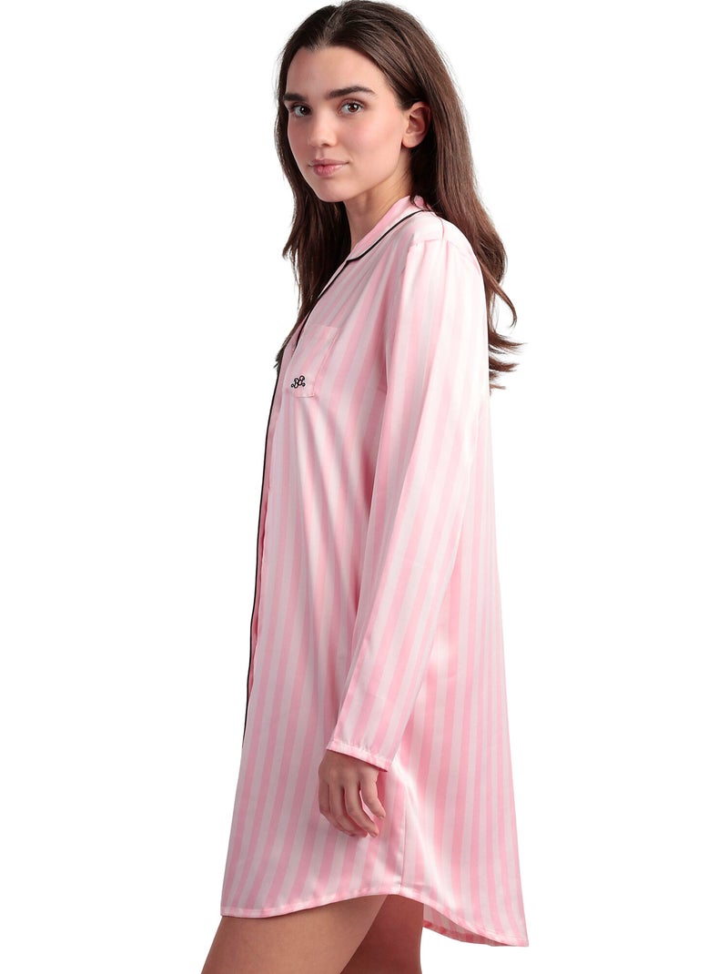 Nachthemd met lange mouwen barbie elegant Roze - Kiabi