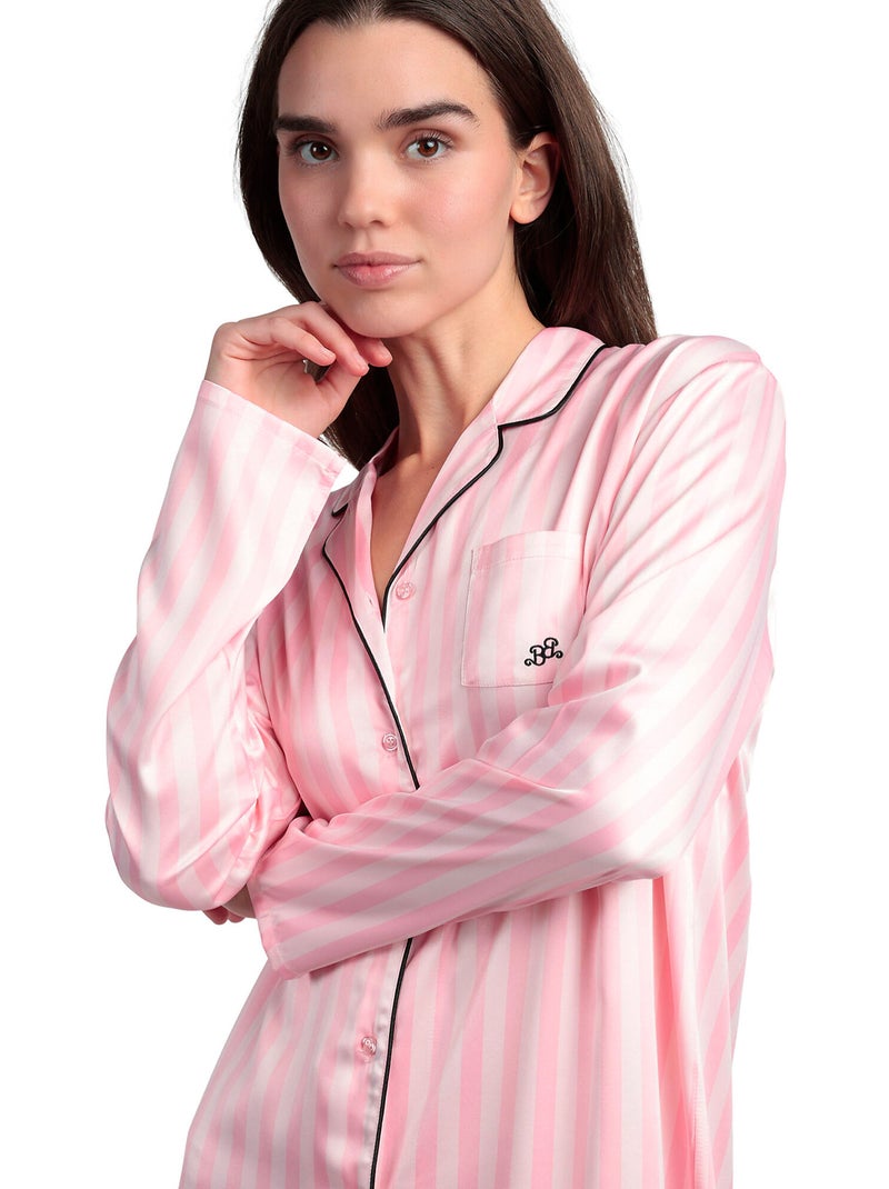 Nachthemd met lange mouwen barbie elegant Roze - Kiabi