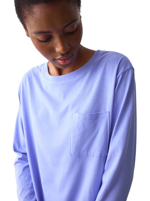 Nachthemd met lange mouwen minimalistic - Kiabi