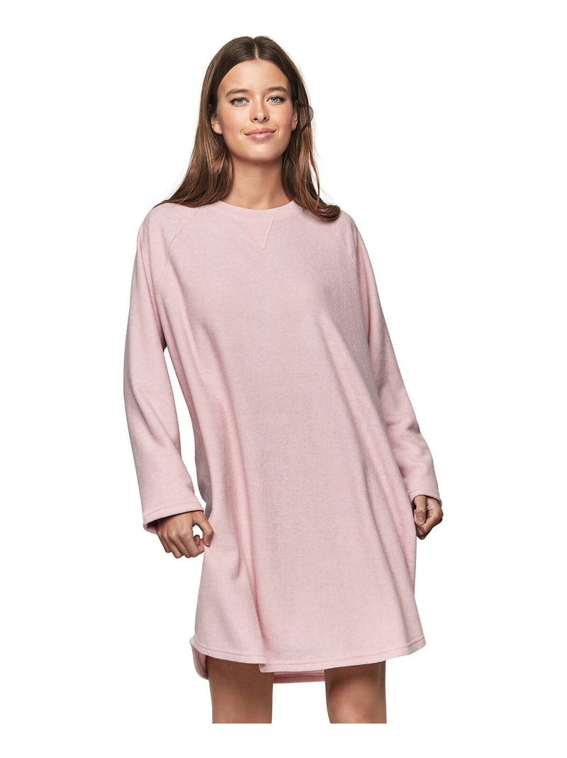 Nachthemd met lange mouwen p103 cuddly Roze - Kiabi