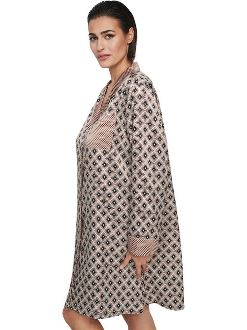 Nachthemd met lange mouwen p116 satin sublime - Kiabi Nachthemd met lange mouwen p116 satin sublime - Kiabi
