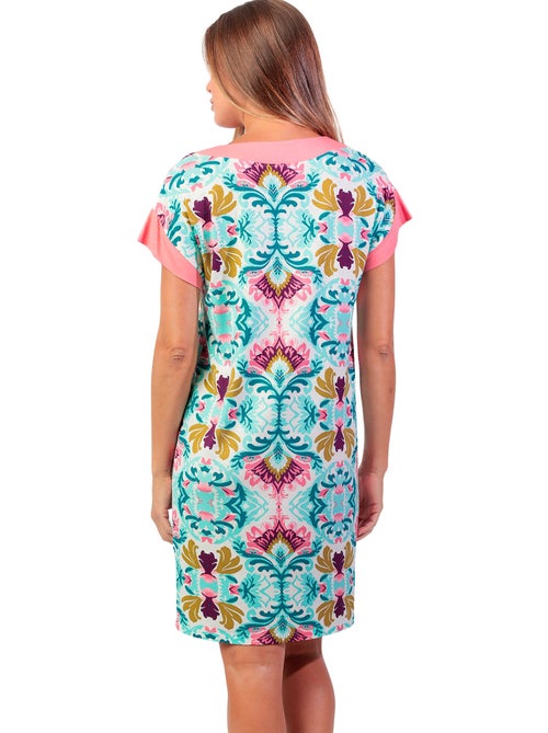 Nachthemd met slipe mouwen colorful luxury - Kiabi