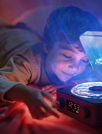 Nachtlampje sensorische platenspeler magic wave | little l