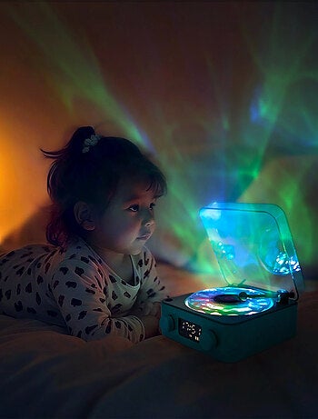 Nachtlampje sensorische platenspeler magic wave | little l
