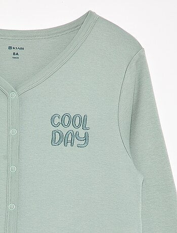 Nachtpyjama met drukknoopsluiting - gemakkelijk aan te trekken collectie