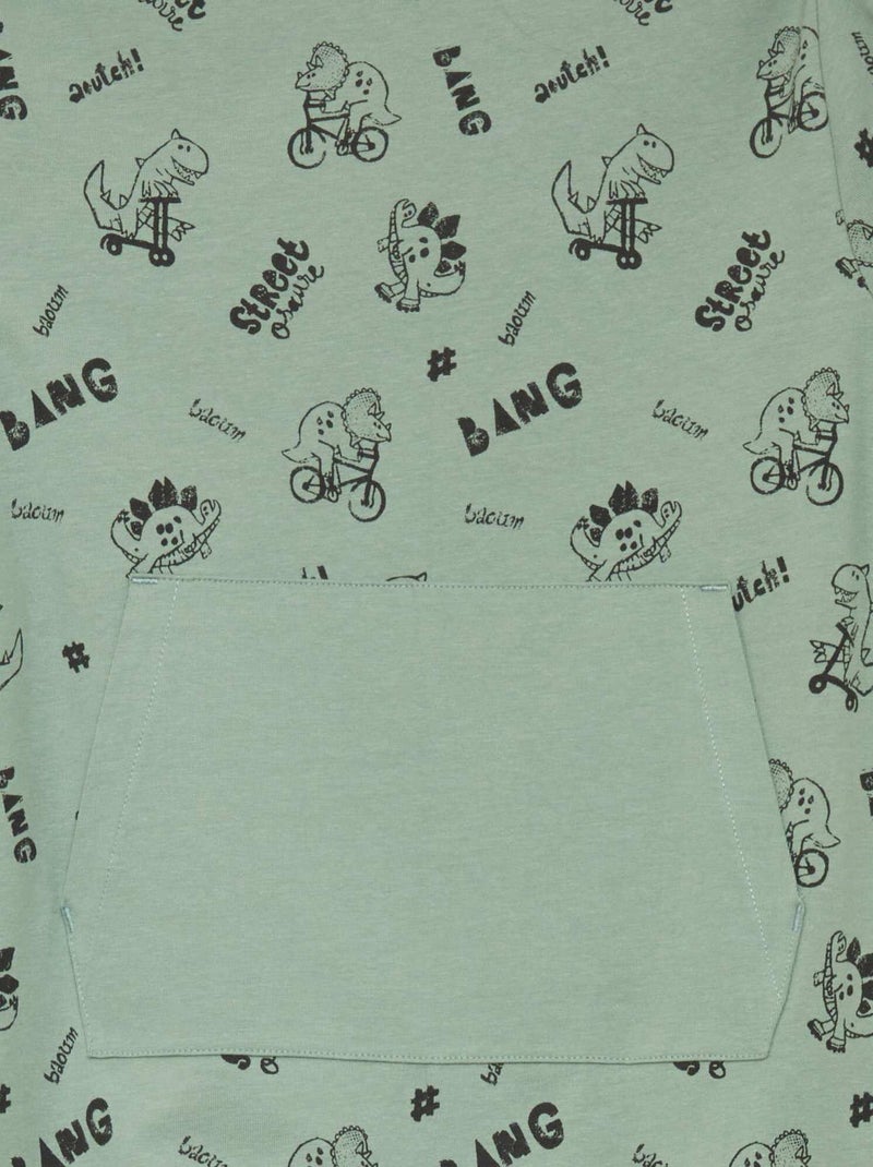 Nachtpyjama - gemakkelijk aan te trekken collectie GROEN - Kiabi