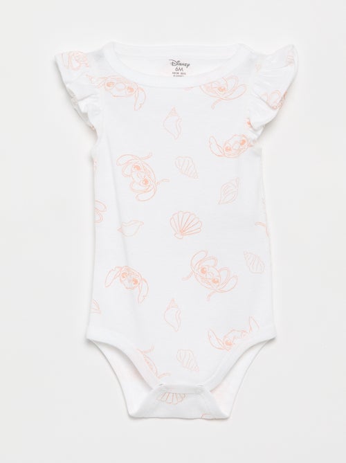 Nachtset 'Disney' - body met volantmouwtjes + short - Kiabi