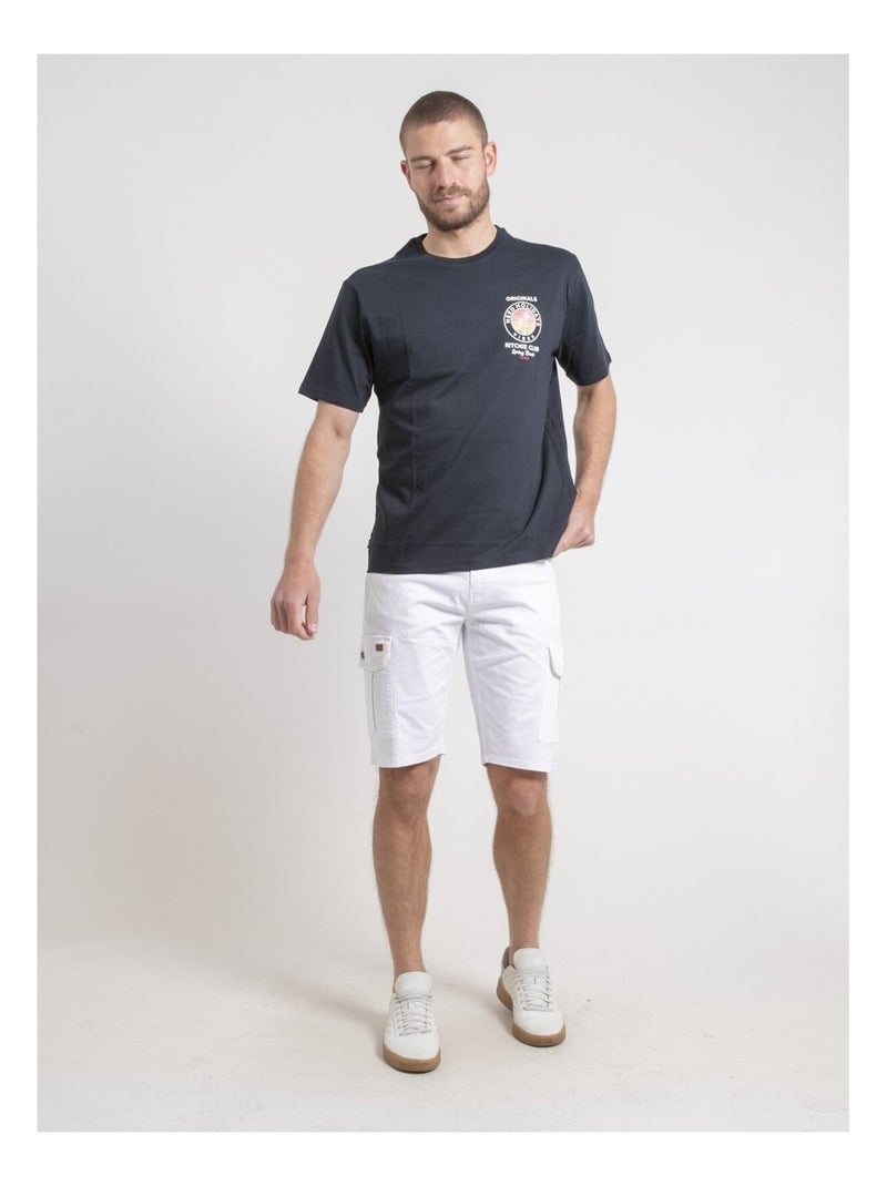 Nahamas oversized t-shirt met ronde hals van puur katoen Marineblauw - Kiabi