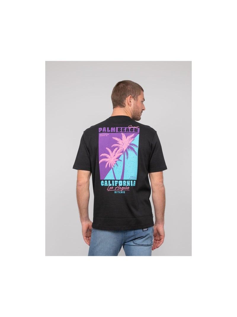 Nahatol oversized katoenen t-shirt Zwart - Kiabi