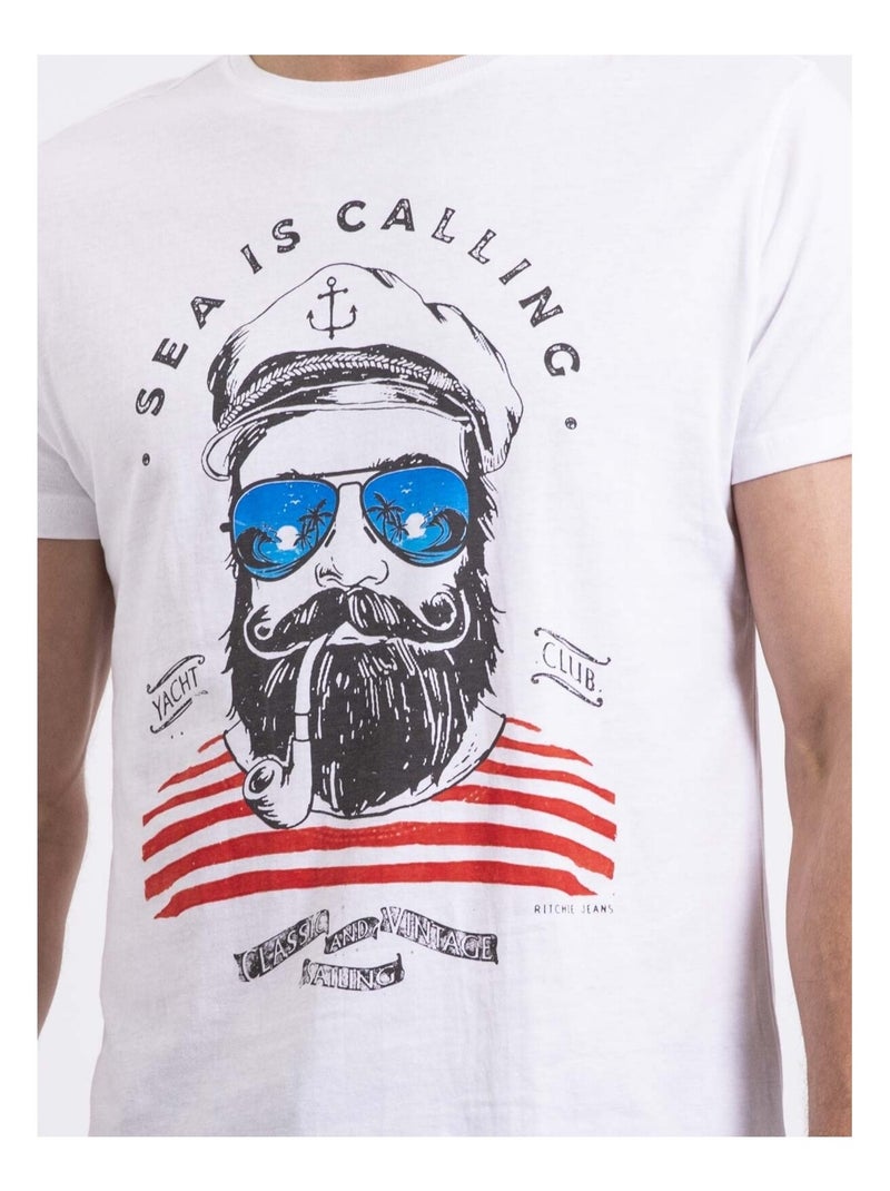 Nalupiri t-shirt met ronde hals Wit - Kiabi