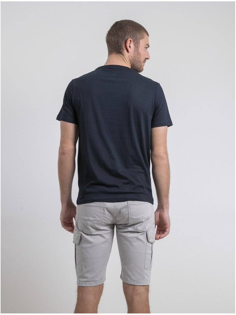 Namatou t-shirt met ronde hals van puur katoen Marineblauw - Kiabi