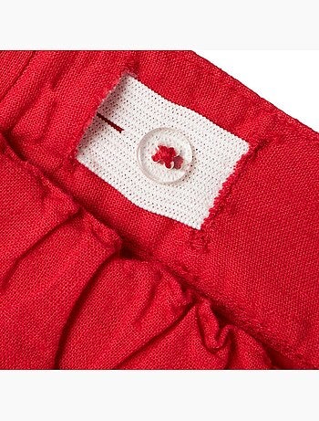 Name it alinnen kort meisjes broekje rood