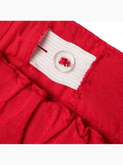 Name it alinnen kort meisjes broekje rood - Kiabi Name it alinnen kort meisjes broekje rood - Kiabi