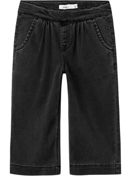 Name It Fbella Wide Jeans voor Meisjes - Zwart - Kiabi Name It Fbella Wide Jeans voor Meisjes - Zwart - Kiabi