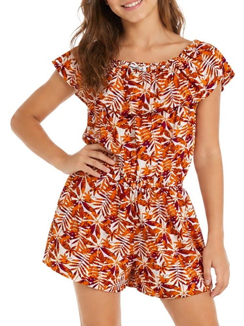 Name It Finaya Meisjes Playsuit Oranje/Roze - Kiabi