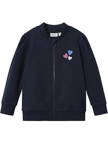 Name it fladine jongens vest met rits - marineblauw