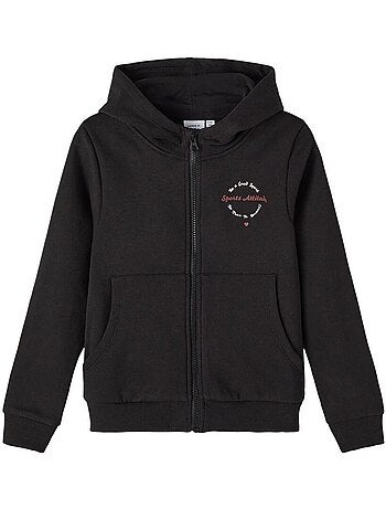 Name it folise grijs zip-up sweatvest voor meisjes
