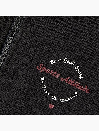 Name it folise grijs zip-up sweatvest voor meisjes