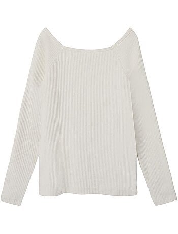 Name it fotilia t-shirt met lange mouwen voor meisjes, wit