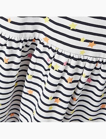 Name it frida gestreepte jurk wit voor meisjes