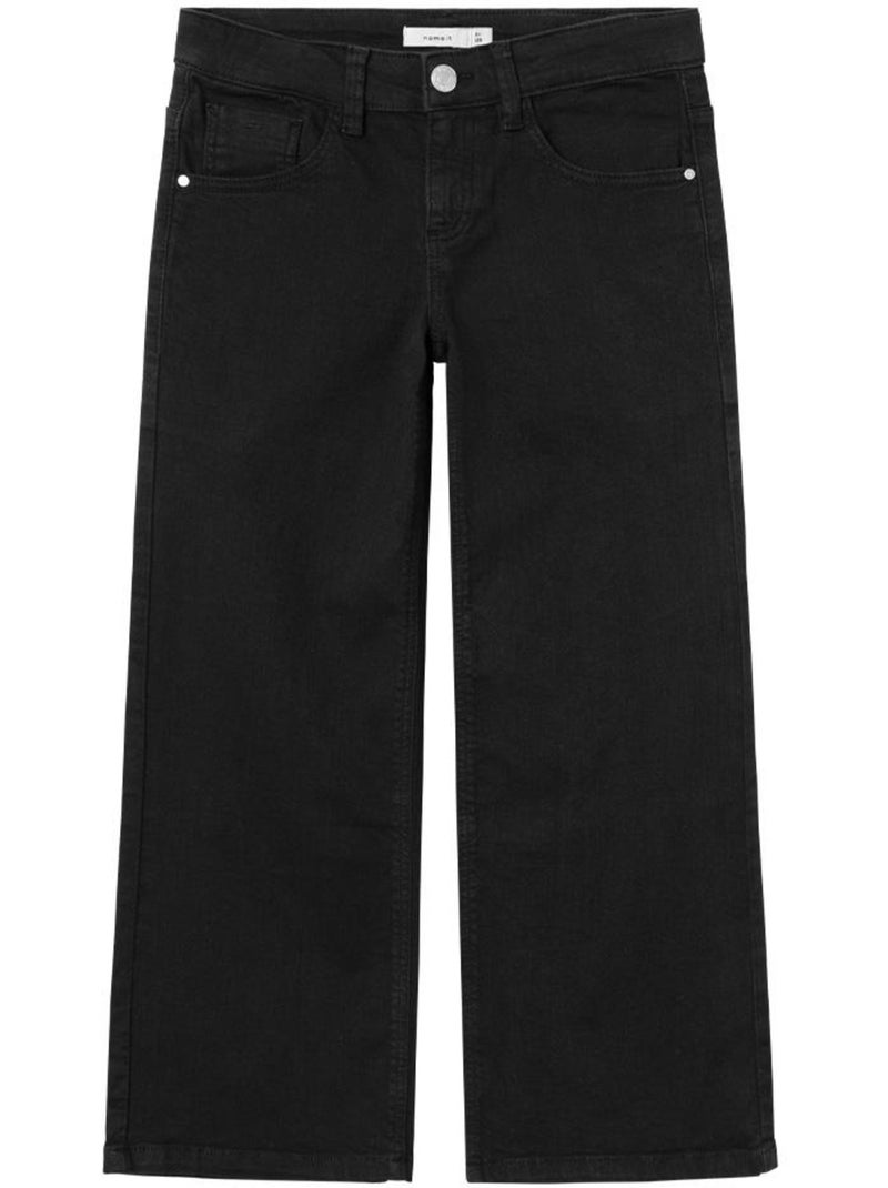 Name It Frose Wide Lange Broek Zwart voor Meisjes Zwart - Kiabi