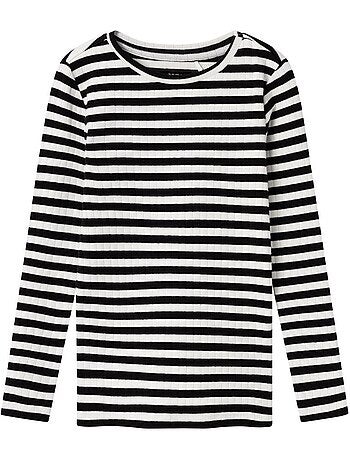 Name it fsuraja t-shirt met lange mouwen voor meisjes - groen/wit
