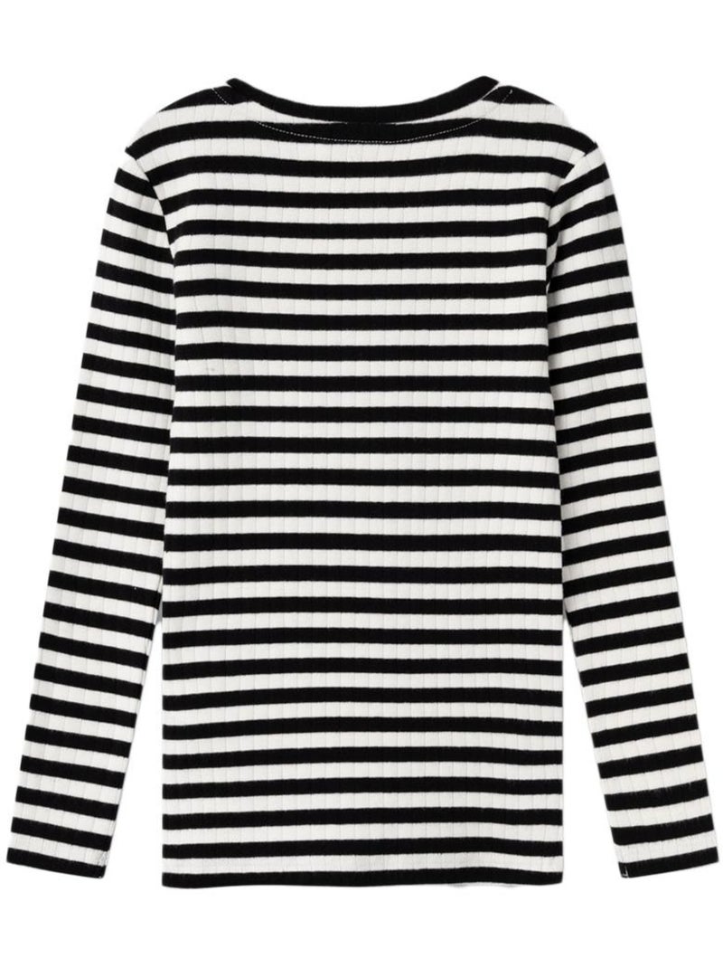 Name it fsuraja t-shirt met lange mouwen voor meisjes - zwart/wit Zwart - Kiabi