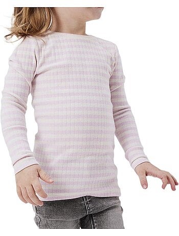 Name it fsuraja t-shirt met lange mouwen voor meisjes - groen/wit