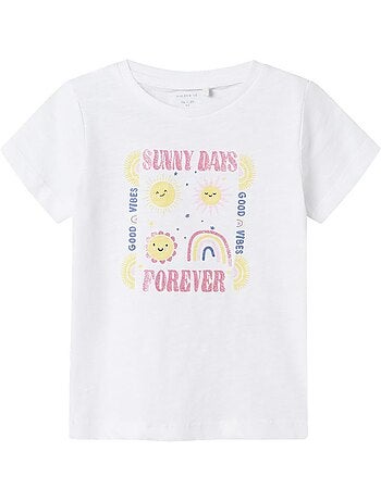 Name it jeanette wit t-shirt voor meisjes