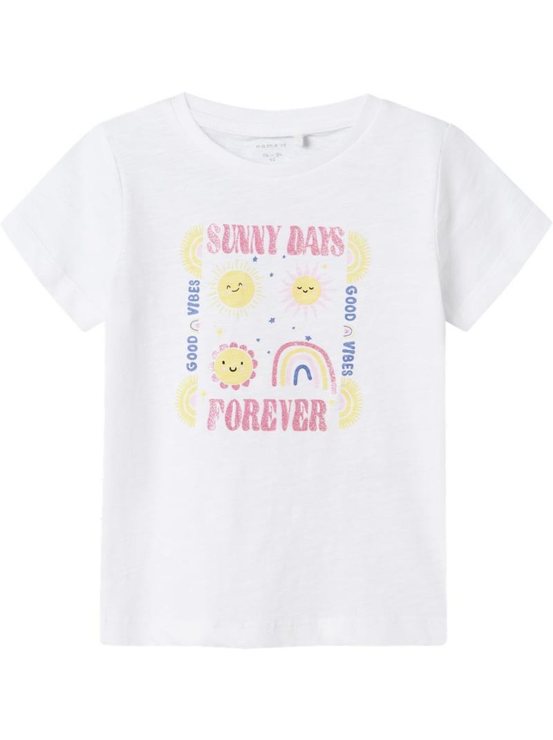 Name It Jeanette Wit T-shirt voor Meisjes Wit - Kiabi