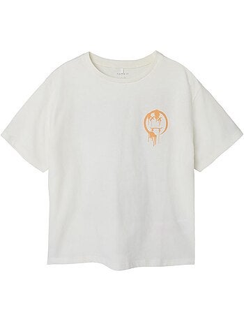 Name it jongens t-shirt wit loose fit